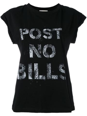 Semicouture Post No Bills T-shirt, Women's, Size: Small, Black, Cotton