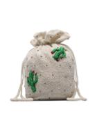Ganni White, Green And Red Monticello Sequin Embellished Bag
