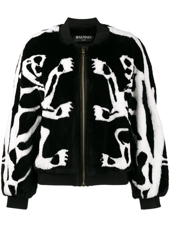 Balmain Tiger Bomber Jacket - Black
