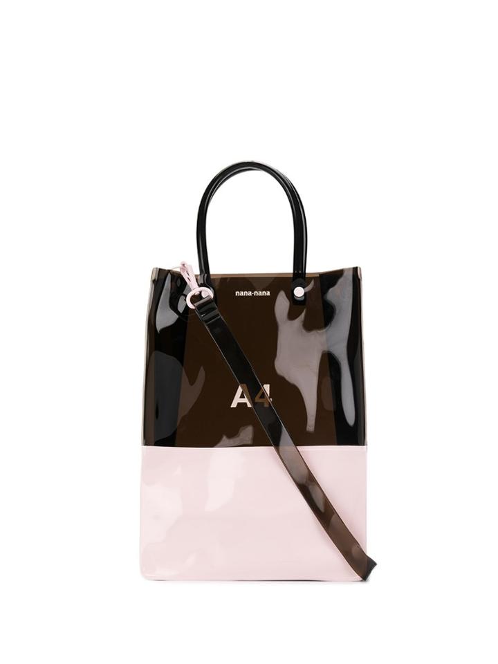 Nana-nana Printed Tote Bag - Brown