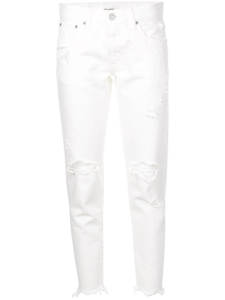 Moussy Vintage Deming Tapered Jeans - White