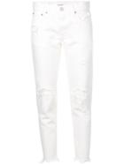 Moussy Vintage Deming Tapered Jeans - White