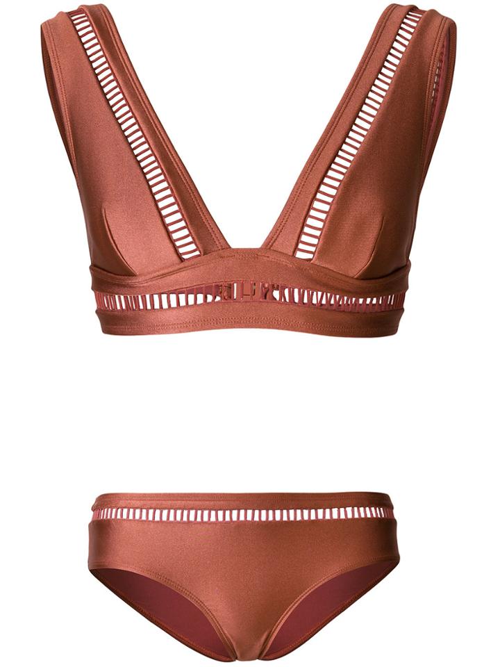 Zimmermann Corsair Ladder Bikini - Pink & Purple