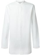 Helmut Lang Band Collar Shirt, Men's, Size: S, White, Cotton/polyamide