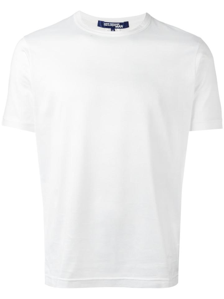 Junya Watanabe Comme Des Garçons Man Plain T-shirt, Men's, Size: Large, White, Cotton