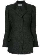 Issey Miyake Pre-owned Structured Fitted Blazer - Black