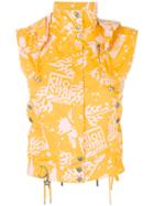 Christian Dior Vintage Surfer-style Waistcoat - Yellow & Orange