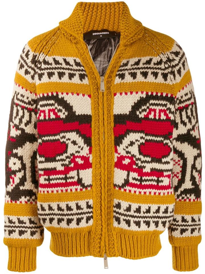 Dsquared2 Chunky Knit Jumper - Yellow