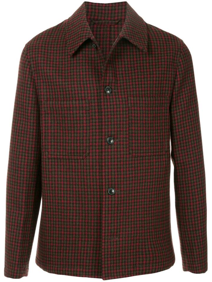Tomorrowland Checked Shirt Jacket - Red