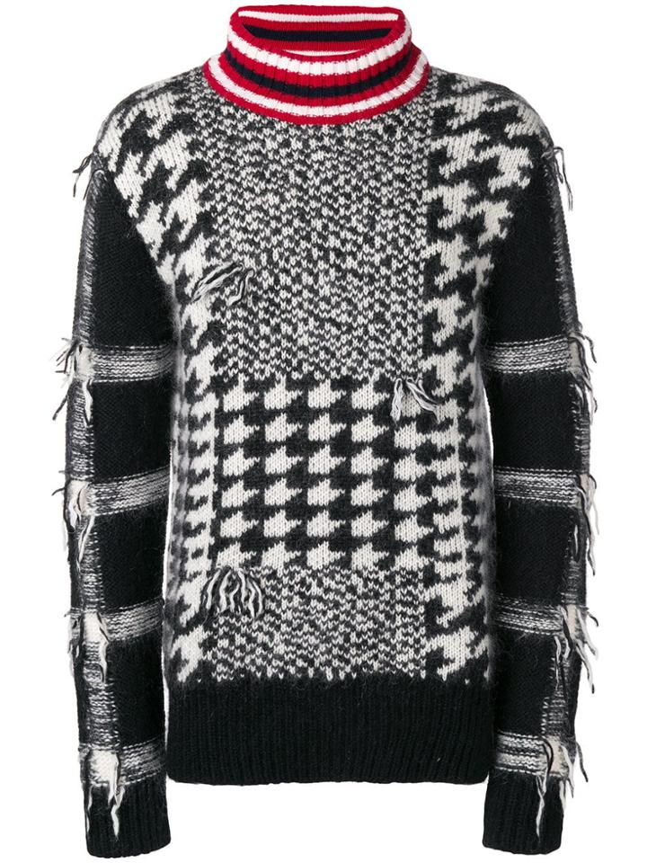 Tommy Hilfiger Intarsia Knit Jumper - Black