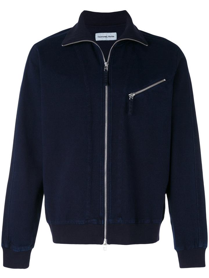 Universal Works - Zip Cardigan - Men - Cotton/polyamide/spandex/elastane - M, Blue, Cotton/polyamide/spandex/elastane