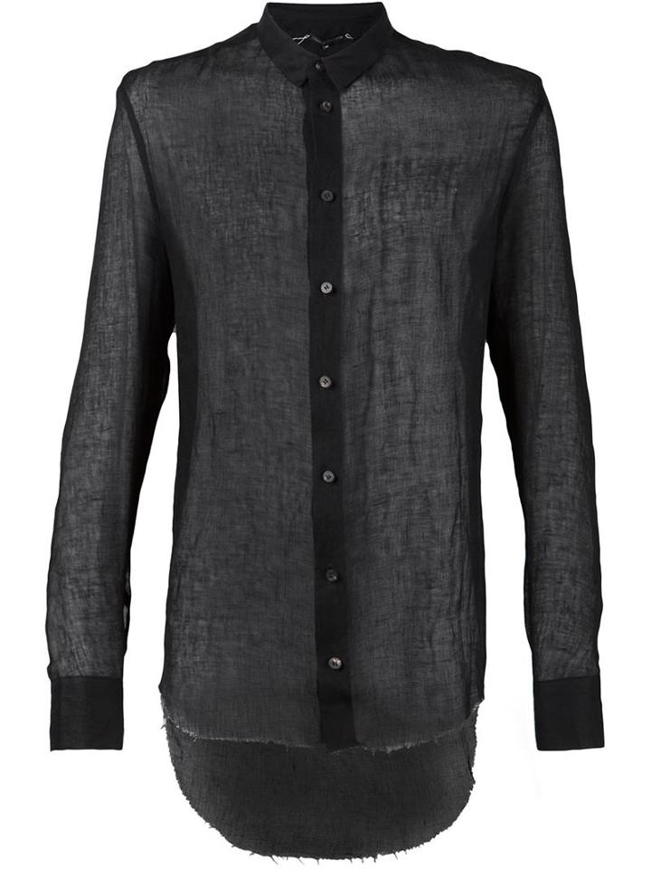 Cedric Jacquemyn Asymmetric Curved Hem Shirt