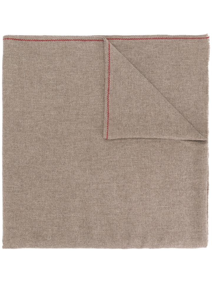 Holland & Holland Finished Edge Scarf - Brown