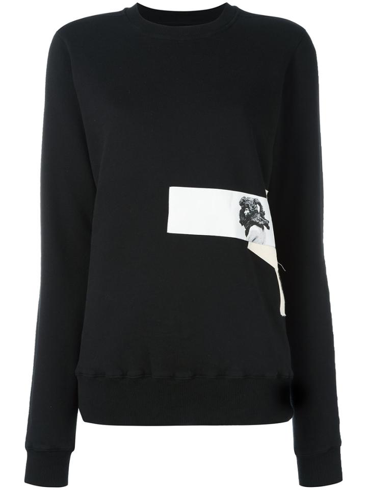 Rick Owens Drkshdw Patch Detail Sweatshirt - Black