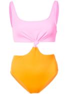 Solid & Striped The Bailey Swimsuit - Pink & Purple