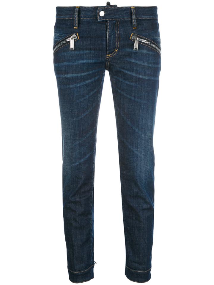Dsquared2 Biker Skinny Jean - Blue