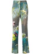 Blumarine Floral Tailored Trousers - Grey