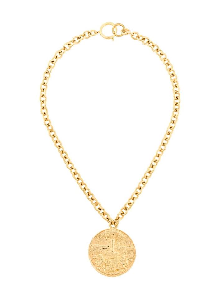 Chanel Pre-owned Medallion Necklace - Metallic