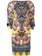 Roberto Cavalli Printed Dress, Size: 42, Viscose