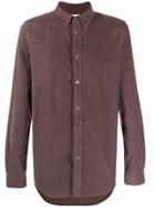 Ps Paul Smith Long-sleeve Corduroy Shirt - Purple