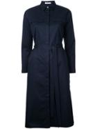 Estnation - Military Shirt Dress - Women - Cotton - 38, Blue, Cotton