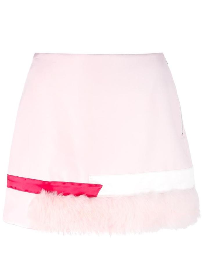 Caitlin Price Detailed Mini Skirt, Women's, Size: Medium, Pink/purple, Polyester