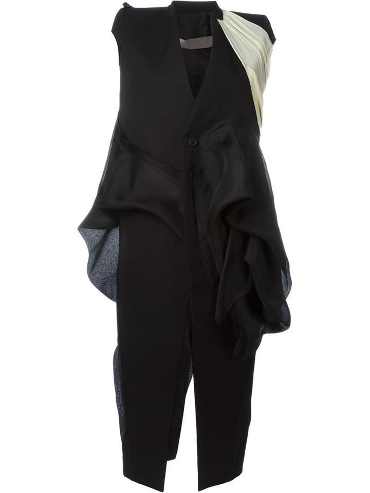 Rick Owens Voluminous Draped Coat