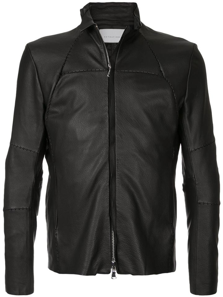 Estnation Panel Stitched Jacket - Black