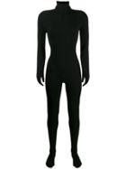 Mm6 Maison Margiela Knitted All-in-one Jumpsuit - Black