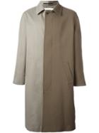 Golden Goose Deluxe Brand Two-tone Overcoat, Men's, Size: Medium, Nude/neutrals, Cotton/polyamide/cupro/virgin Wool