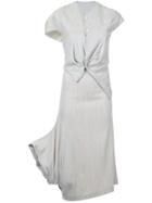 Comme Des Garçons Vintage Asymmetric Top And Skirt - Grey