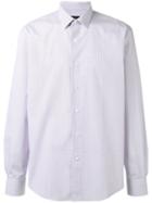 Lanvin Micro Checked Shirt, Men's, Size: 39, Pink/purple, Cotton