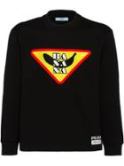 Prada Banana Colour-block Sweatshirt - Black