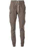 Rick Owens Drawstring Cargo Jog Woven Pants - Green