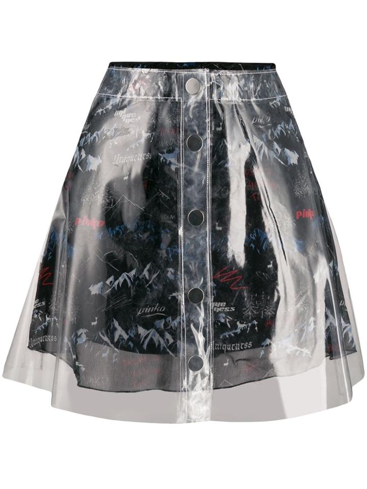 Pinko Double Midi Skirt - Neutrals