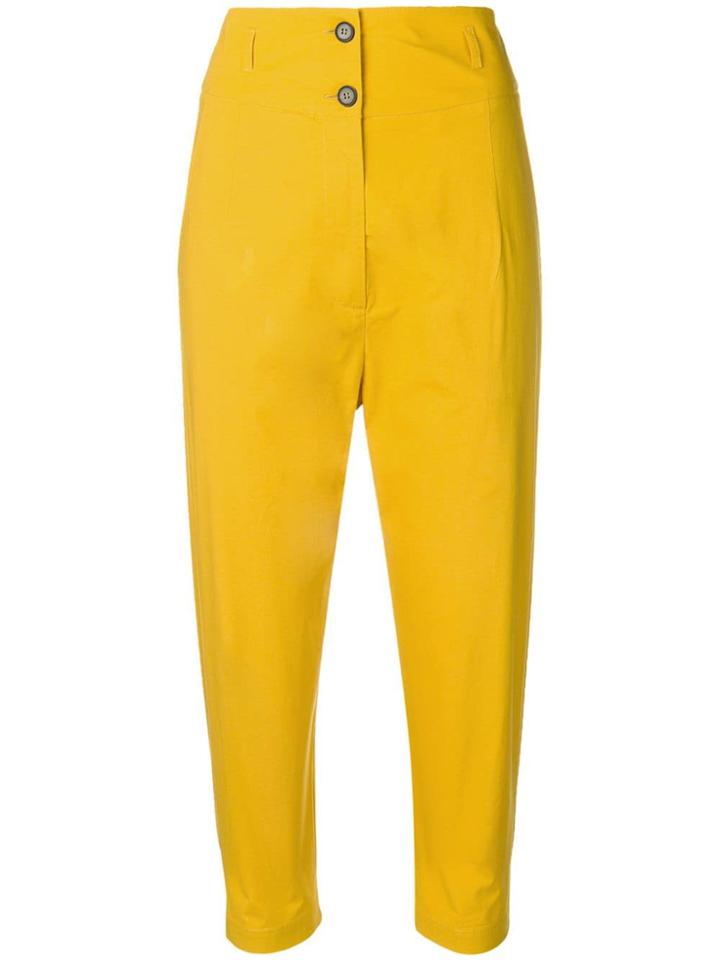 Phisique Du Role High-waisted Skinny Trousers - Yellow