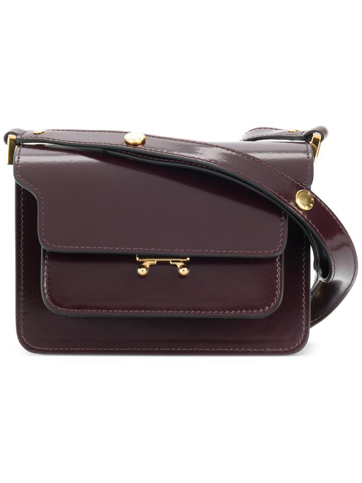Marni Mini Trunk Shoulder Bag - Brown