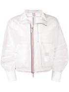 Thom Browne Clear Tech Articulated Blouson Jacket - White