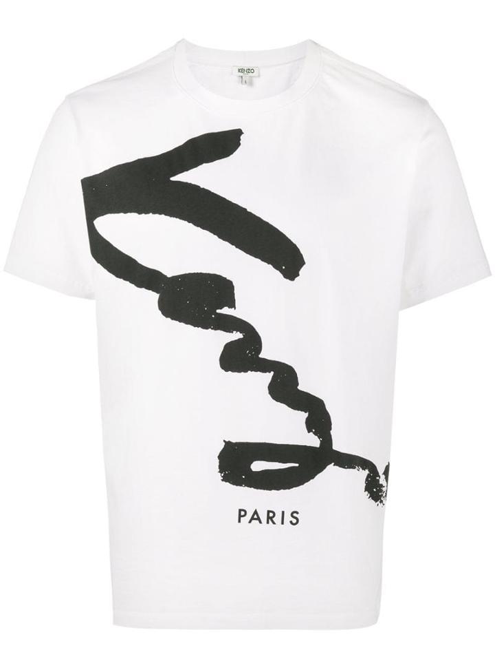 Kenzo Signature Printed T-shirt - White