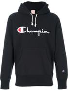 Champion Embroidered Logo Hoodie - Blue