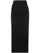 Romeo Gigli Vintage 1990's Fitted Midi Skirt - Black