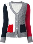 Thom Browne Colour Block Cardigan, Women's, Size: 42, Wool