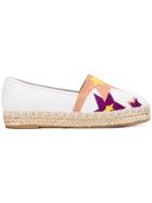 Elie Saab Star Patch Espadrilles - White