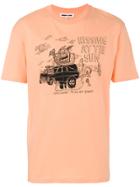 Mcq Alexander Mcqueen Hissing At The Sun T-shirt - Yellow & Orange