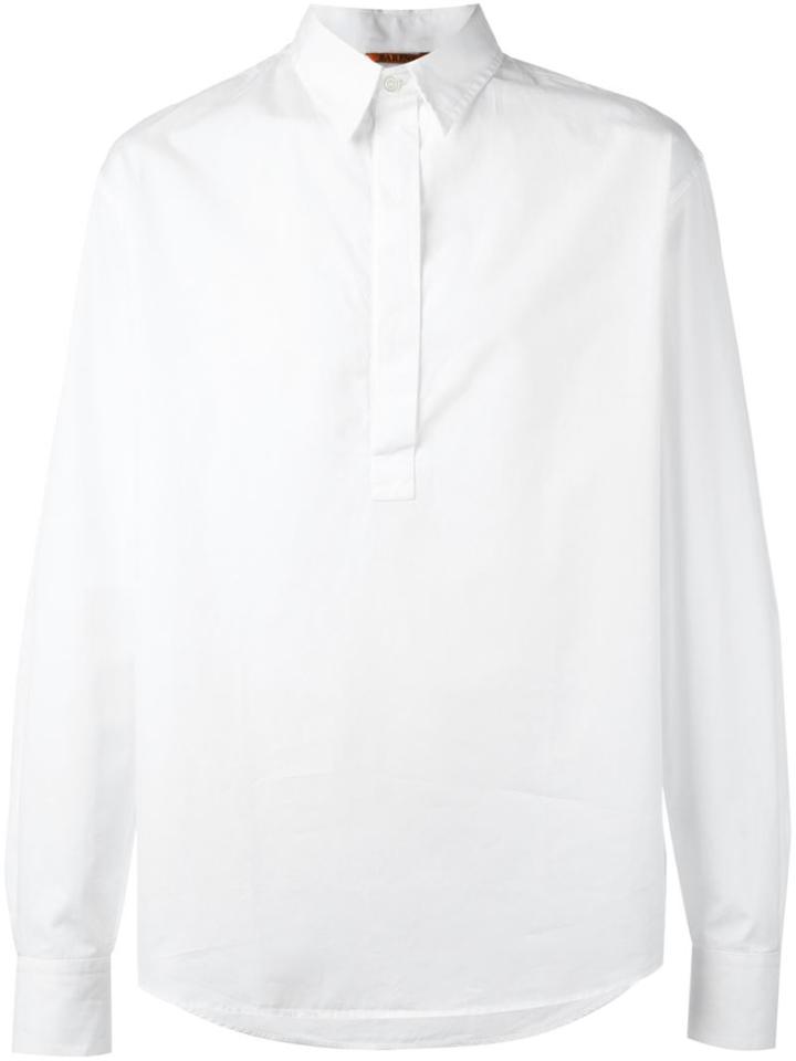 Barena Half Button Placket Shirt