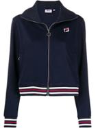 Fila Striped Hem Zip-up Track Jacket - Blue
