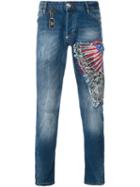 Philipp Plein 'rough' Jeans, Men's, Size: 31, Blue, Spandex/elastane/cotton