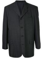 Comme Des Garçons Vintage Notched Structured Blazer - Black