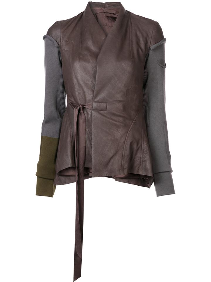 Rick Owens Princess Wrap Jacket - Brown