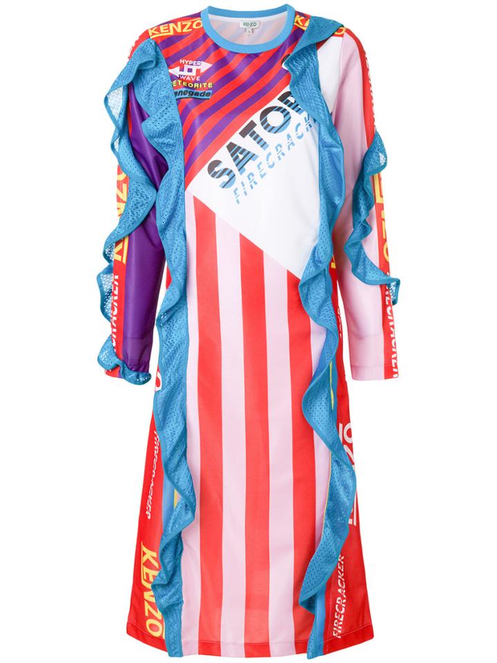 Kenzo Hyper Kenzo Flounce Dress - Multicolour